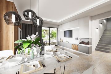  Projekt domu APS 289 ECO (LUA1599) - projekt domu parterowego z poddaszem - Zdjęcie 4