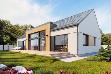  Projekt domu Multi 2 (BSE1247) - projekt domu parterowego z poddaszem - Zdjęcie 2