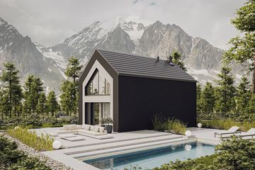  Projekt domu PióroArchitekci – 29 (KZN1016) - projekt domu parterowego z poddaszem - Zdjęcie 3