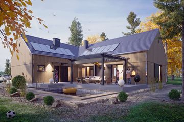  Projekt domu Słoneczna z garażem 1-st. [A] (WRF2422) - projekt domu parterowego - Zdjęcie 3