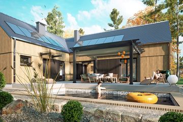  Projekt domu Słoneczna z garażem 1-st. [A] (WRF2422) - projekt domu parterowego - Zdjęcie 4