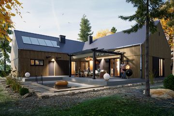  Projekt domu Słoneczna z garażem 2-st. [A1] (WRF2423) - projekt domu parterowego - Zdjęcie 3