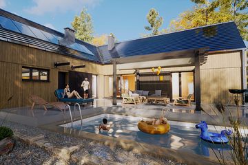  Projekt domu Słoneczna z garażem 2-st. [A1] (WRF2423) - projekt domu parterowego - Zdjęcie 4