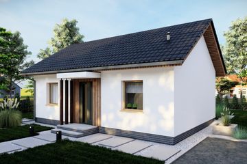  Projekt domu Małomiasteczkowy 5 (BHC1000) - projekt domu parterowego - Zdjęcie 1