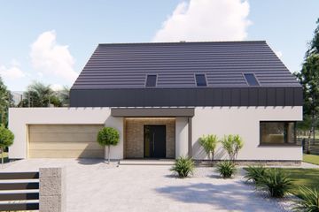  Projekt domu Lizbona (BHC1004) - projekt domu parterowego z poddaszem - Zdjęcie 1