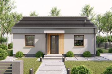  Projekt domu Małomiasteczkowy 1 (BHC1007) - projekt domu parterowego - Zdjęcie 3