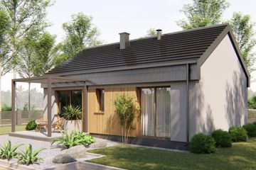  Projekt domu Małomiasteczkowy 1 (BHC1007) - projekt domu parterowego - Zdjęcie 4