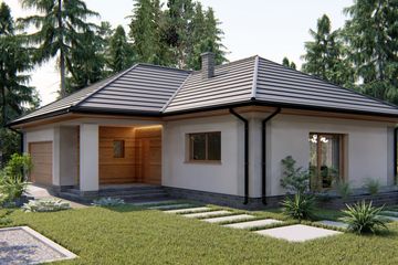  Projekt domu Praga (BHC1013) - projekt domu parterowego - Zdjęcie 2
