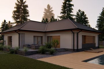  Projekt domu Praga (BHC1013) - projekt domu parterowego - Zdjęcie 10