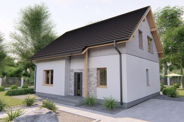  Projekt domu Martin (BHC1036) - projekt domu parterowego z poddaszem - Zdjęcie 2