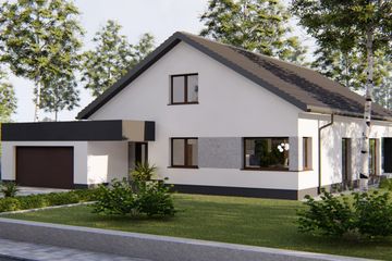  Projekt domu Bergamo 2 (BHC1072) - projekt domu parterowego z poddaszem - Zdjęcie 2