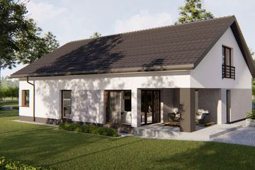  Projekt domu Bergamo 2 (BHC1072) - projekt domu parterowego z poddaszem - Zdjęcie 4