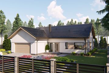  Projekt domu Piryt 3 (BHC1087) - projekt domu parterowego - Zdjęcie 1