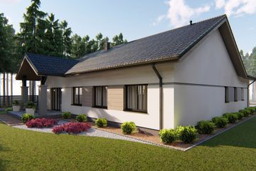  Projekt domu Piryt 3 (BHC1087) - projekt domu parterowego - Zdjęcie 3