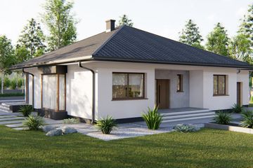  Projekt domu Porto (BHC1038) - projekt domu parterowego - Zdjęcie 2