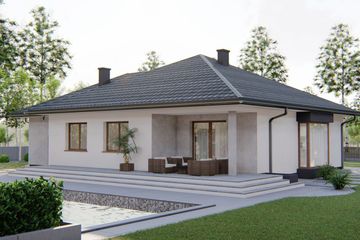  Projekt domu Porto (BHC1038) - projekt domu parterowego - Zdjęcie 3