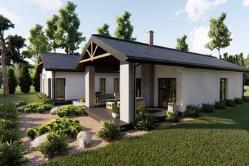  Projekt domu Tuzla (BHC1017) - projekt domu parterowego - Zdjęcie 4