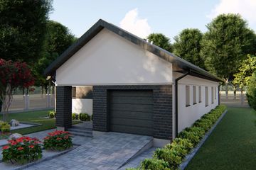  Projekt domu Montenegro (BHC1046) - projekt domu parterowego - Zdjęcie 2