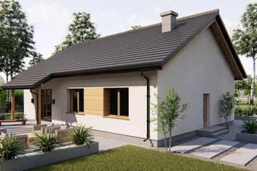  Projekt domu Comfort Wood (BHC1080) - projekt domu parterowego - Zdjęcie 3