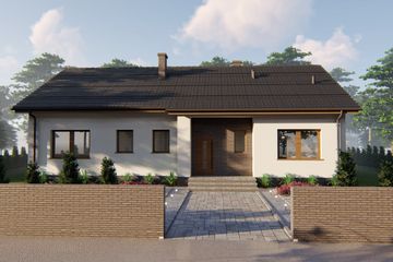  Projekt domu Baryt (BHC1021) - projekt domu parterowego - Zdjęcie 2