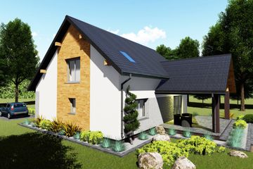  Projekt domu nad Angarą (BHC1058) - projekt domu parterowego z poddaszem - Zdjęcie 5