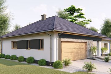  Projekt domu Pegmatyt (BHC1089) - projekt domu parterowego - Zdjęcie 2