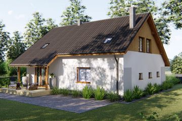  Projekt domu nad Sawą (BHC1073) - projekt domu parterowego z poddaszem - Zdjęcie 4