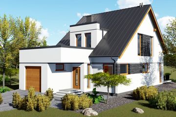  Projekt domu Santos (BHC1049) - projekt domu parterowego z poddaszem - Zdjęcie 2