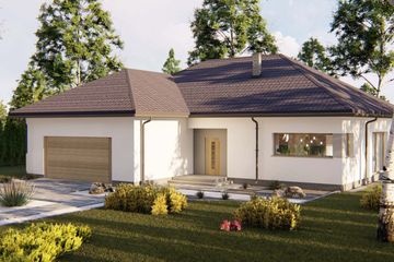  Projekt domu Rubin (BHC1060) - projekt domu parterowego - Zdjęcie 3