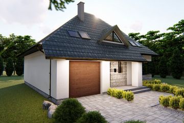  Projekt domu nad Sanem (BHC1065) - projekt domu parterowego z poddaszem - Zdjęcie 4