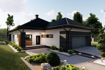  Projekt domu Bursztyn 3 (G2) (BHC1093) - projekt domu parterowego - Zdjęcie 1