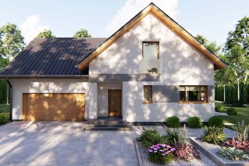  Projekt domu w Nicei 2 (G2) (BHC1095) - projekt domu parterowego z poddaszem - Zdjęcie 1