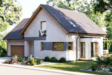  Projekt domu w Nicei 2 (G2) (BHC1095) - projekt domu parterowego z poddaszem - Zdjęcie 2