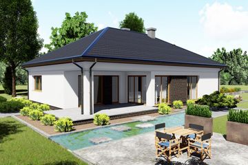  Projekt domu Azuryt (BHC1045) - projekt domu parterowego - Zdjęcie 1
