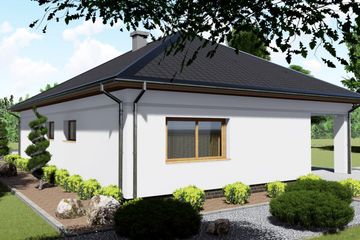  Projekt domu Azuryt (BHC1045) - projekt domu parterowego - Zdjęcie 3