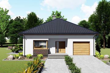  Projekt domu Azuryt (BHC1045) - projekt domu parterowego - Zdjęcie 5