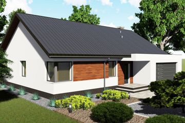  Projekt domu Turkus (BHC1043) - projekt domu parterowego - Zdjęcie 2