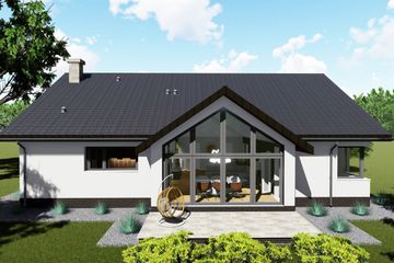  Projekt domu Turkus (BHC1043) - projekt domu parterowego - Zdjęcie 1