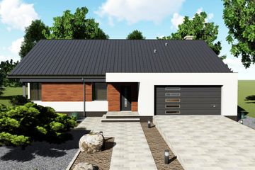  Projekt domu Turkus (BHC1043) - projekt domu parterowego - Zdjęcie 4