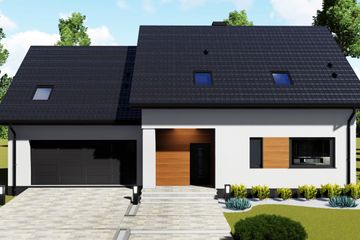  Projekt domu nad Sekwaną (BHC1077) - projekt domu parterowego z poddaszem - Zdjęcie 1