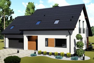  Projekt domu nad Sekwaną (BHC1077) - projekt domu parterowego z poddaszem - Zdjęcie 3