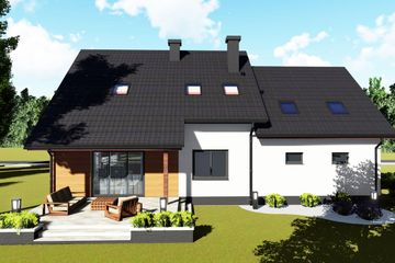  Projekt domu nad Sekwaną (BHC1077) - projekt domu parterowego z poddaszem - Zdjęcie 4