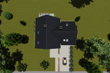  Projekt domu nad Tamizą (BHC1078) - projekt domu parterowego z poddaszem - Zdjęcie 3