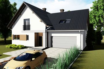  Projekt domu nad Tamizą (BHC1078) - projekt domu parterowego z poddaszem - Zdjęcie 4