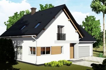  Projekt domu nad Tamizą (BHC1078) - projekt domu parterowego z poddaszem - Zdjęcie 6