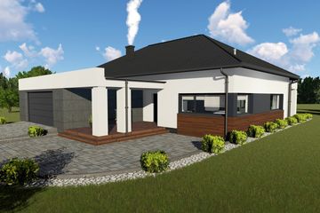  Projekt domu Onyks (BHC1090) - projekt domu parterowego - Zdjęcie 2