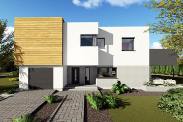  Projekt domu Menchester (BHC1091) - projekt domu z pełnym piętrem - Zdjęcie 1