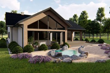  Projekt domu Magnetyt (BHC1042) - projekt domu parterowego - Zdjęcie 2