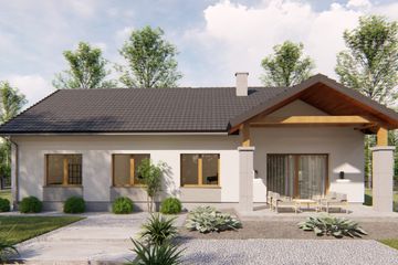  Projekt domu Piryt (BHC1064) - projekt domu parterowego - Zdjęcie 1