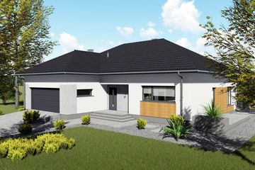  Projekt domu Oliwin (BHC1083) - projekt domu parterowego - Zdjęcie 2